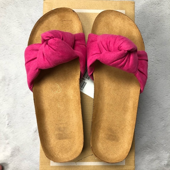 NWT Anthropologie 	BC FOOTWEAR REUNION KNOT SLIDE SANDALS - Picture 8 of 9